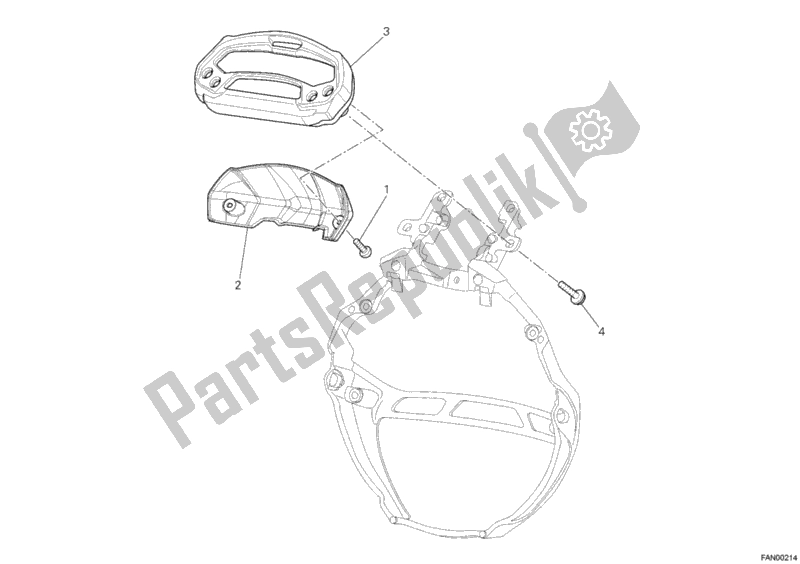 All parts for the Meter of the Ducati Monster 795 EU Thailand 2012